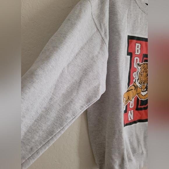 Boston Tigers Hockey crewneck pullover gray sweater | size M/L - Picture 3 of 7
